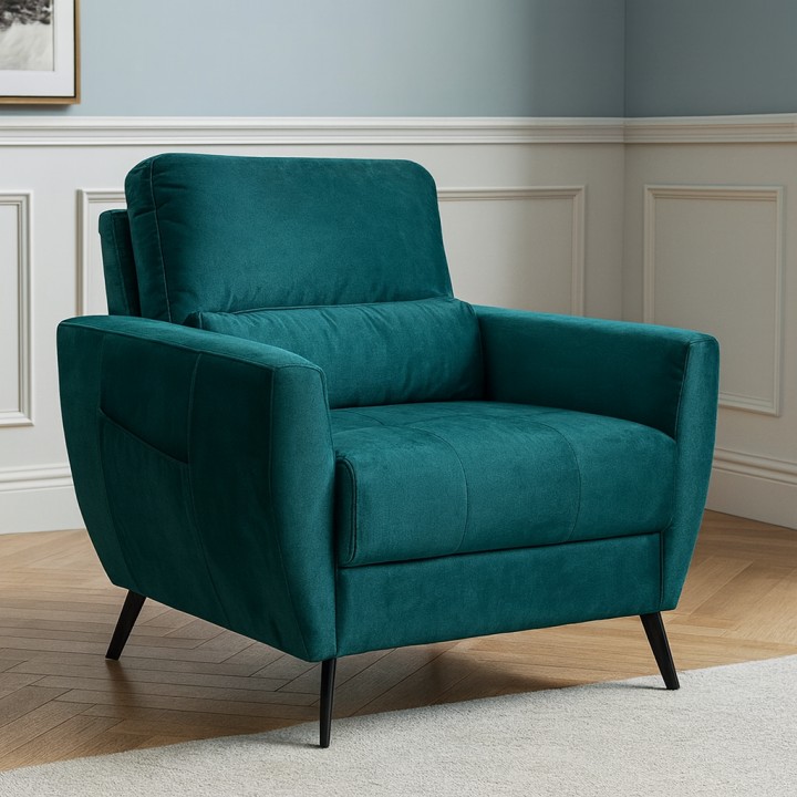 Benetto Armchair – Comfort Green Velvet | J&B Furniture