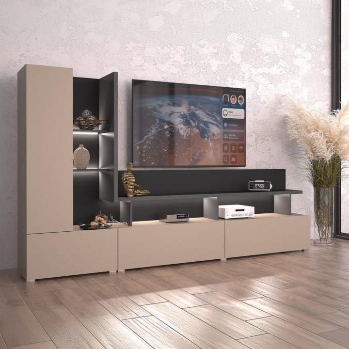 Serio Wall Unit cashmere | J&B Furniture Ireland