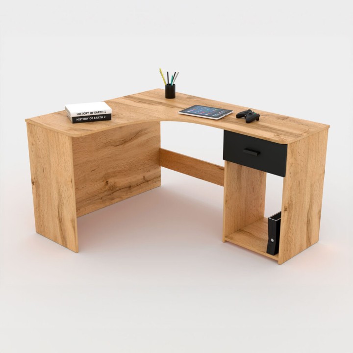 Corner Desk Ireland Wotan Oak | J&B Furniture