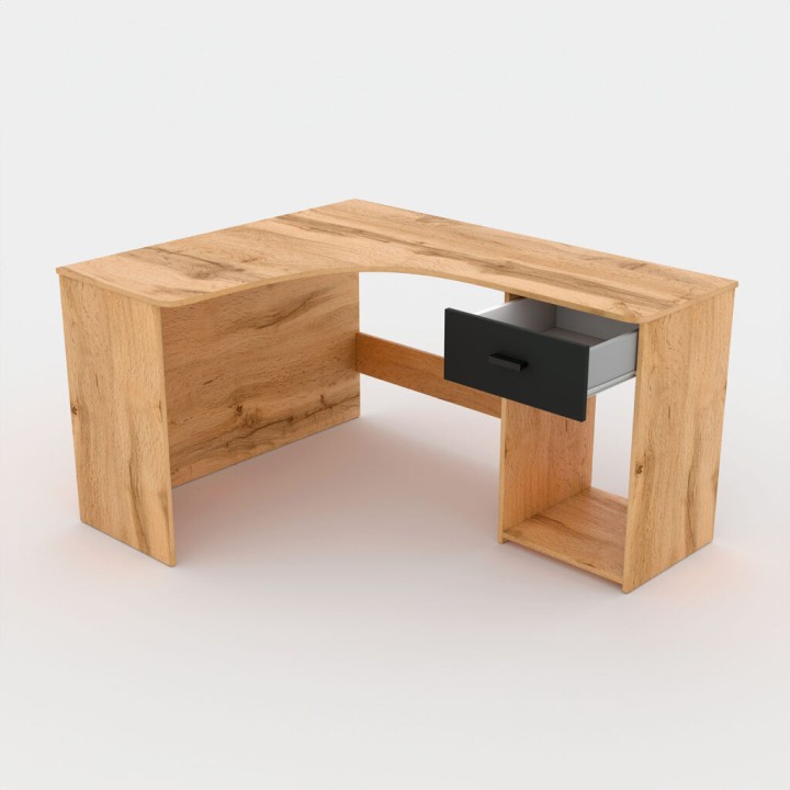Corner Desk Ireland Wotan Oak | J&B Furniture