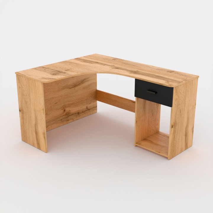 Corner Desk Ireland Wotan Oak | J&B Furniture