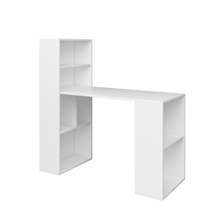 Whitby- Desk with shelves White | J&B Furniture