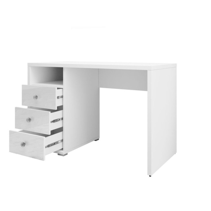 Iris- Computer Desk with 3 drawers White | J&B Furniture