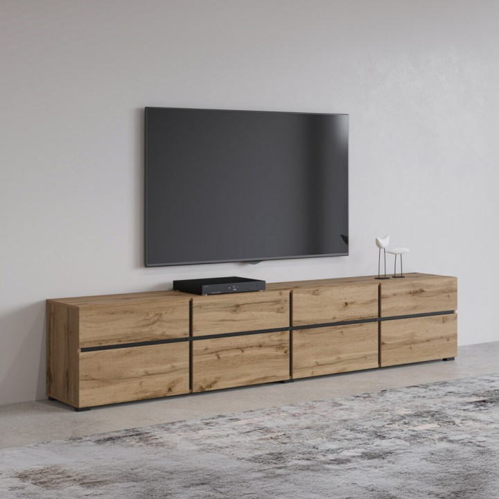 Cross Modern Oak TV Unit | J&B Furniture Ireland