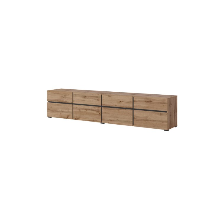 Cross TV Unit in Oak – Contemporary Living Room