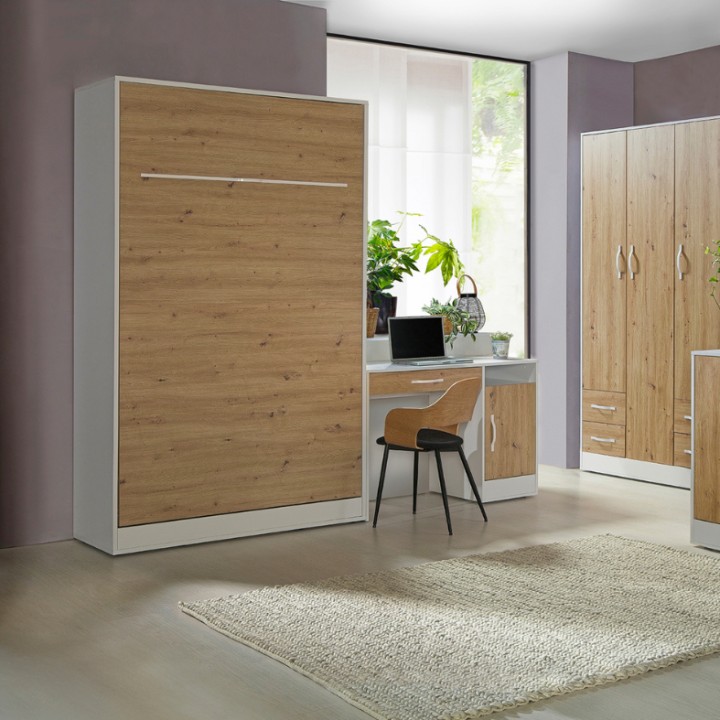 Perfect – Vertical Wall Bed Oak 120cm | J&B Furniture