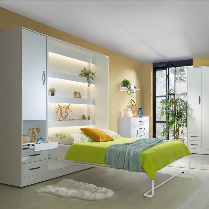 Perfect – Vertical Wall Bed 140cm Murphy Bed | J&B Furniture