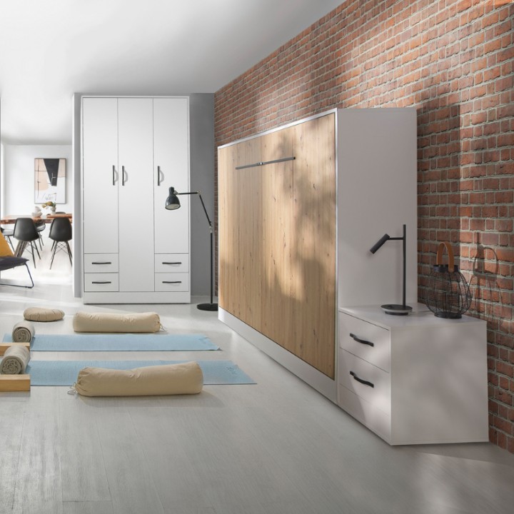 Perfect – Horizontal Wall Murphy Bed 120cm | J&B Furniture
