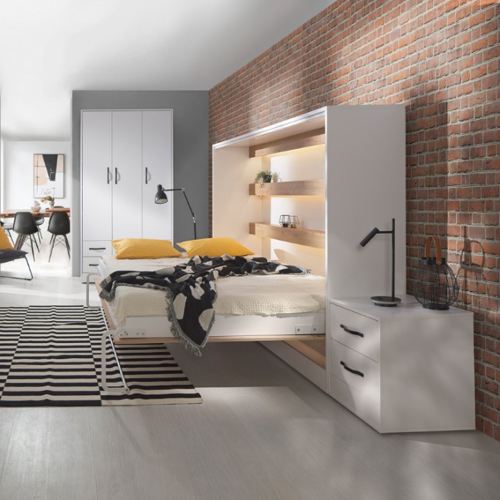 Perfect – Horizontal Wall Murphy Bed 120cm | J&B Furniture