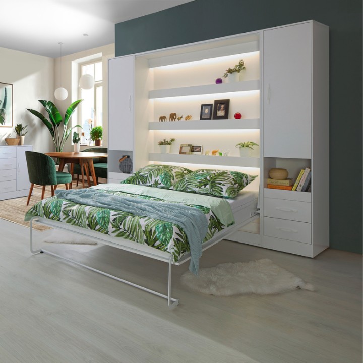 Perfect – Vertical Wall Bed White 160cm | J&B Furniture