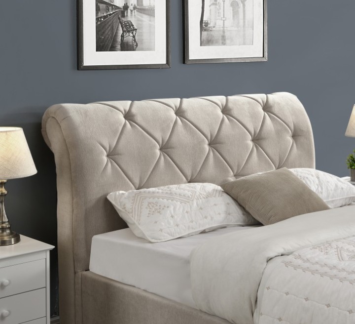 Sligo Ottoman Bed Frame 5Ft Beige | J&B Furniture Ireland