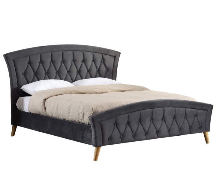 Kingston Grey Bed Frame 5Ft | J&B Furniture