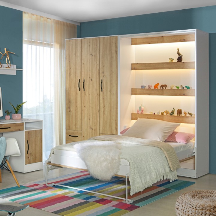 Perfect 3 Door 4 Drawer Wardrobe in Oak | J&B Furniture