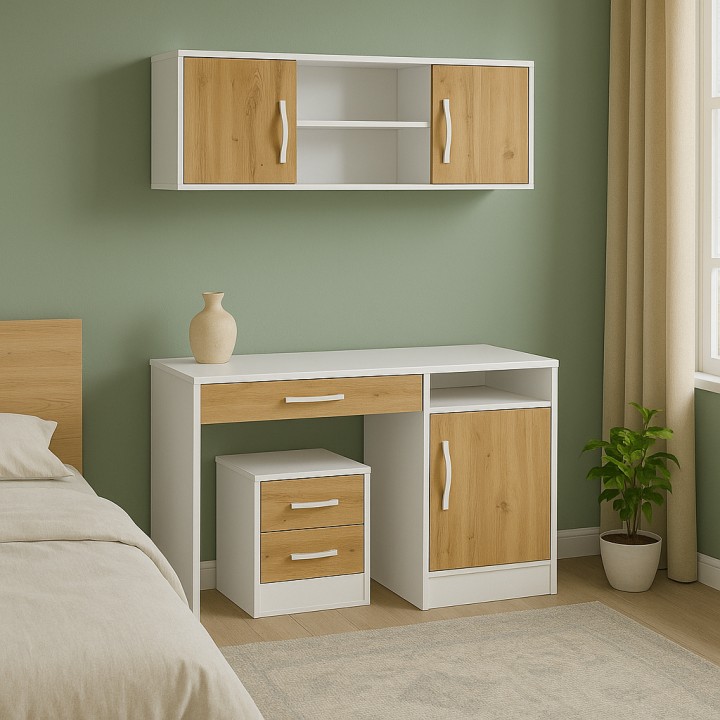 Perfect Wall Shelf Oak- Functional Storage | J&B Furniture