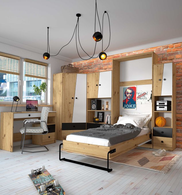 Neo Vertical Single Wall Bed | J&B Furniture Ireland