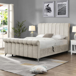 Carlow Beige Ottoman Bed –...