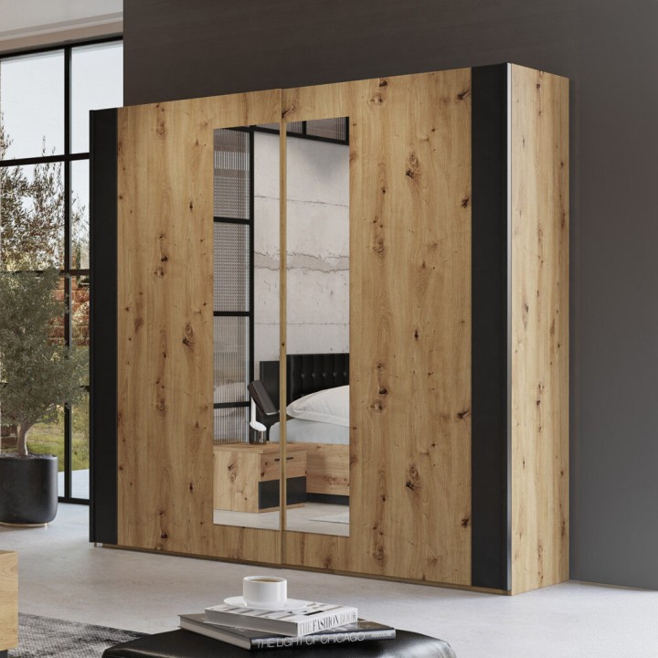Sigma 2 Door Sliding Wardrobe with Mirror | J&B Furniture