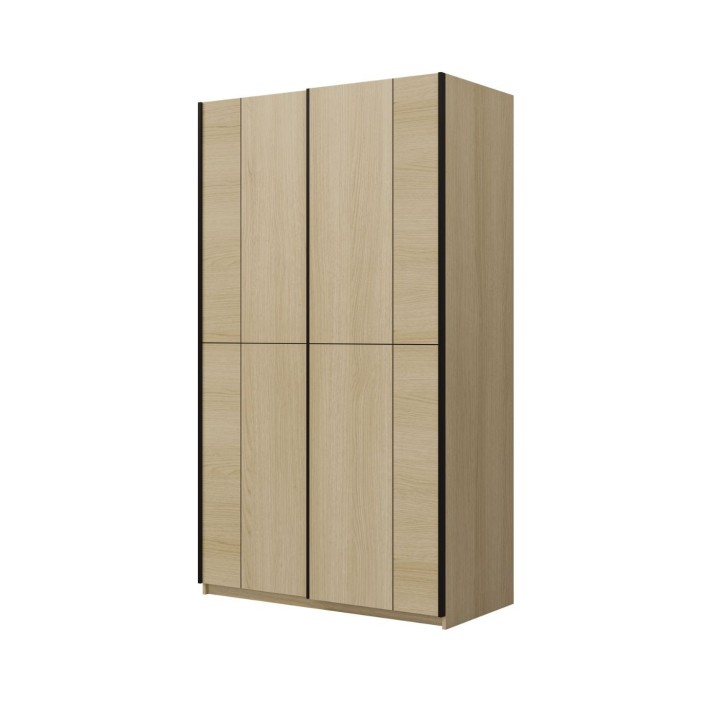 Cube120cm 2 sliding door wardrobe- Oak  | J&B Furniture