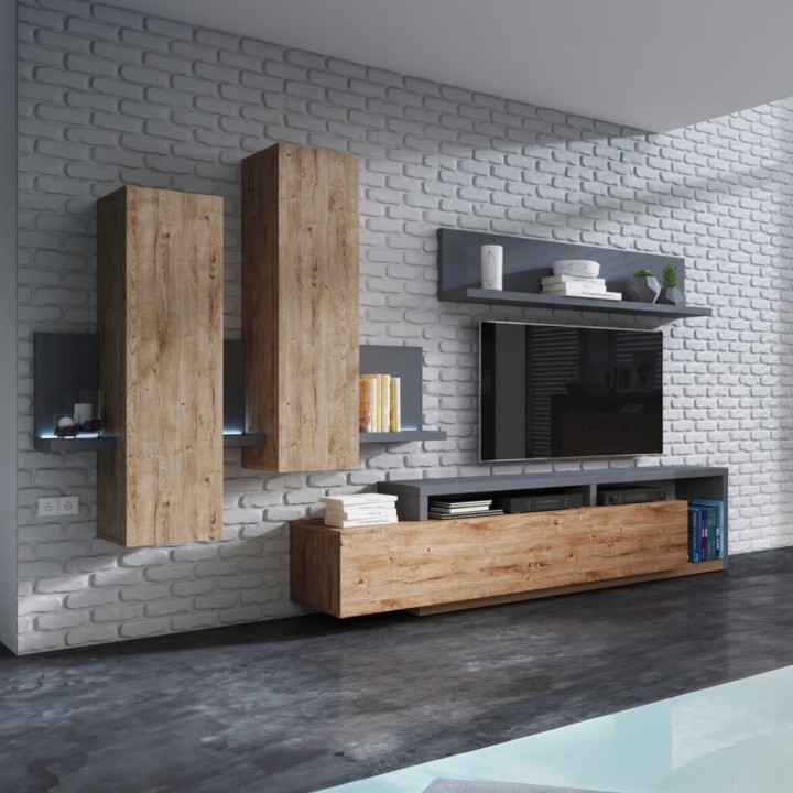 BOTA Wall Mounted Cabinet Stylish Storage - J&B Furniture