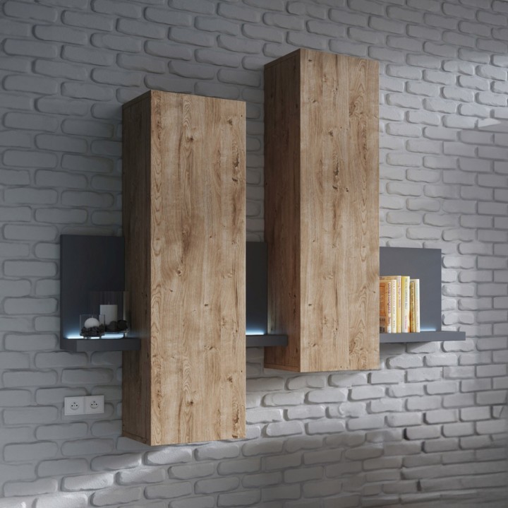 BOTA Wall Mounted Cabinet Stylish Storage - J&B Furniture