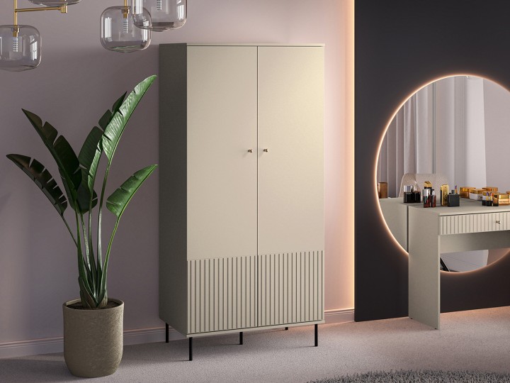 Sophie Elegant Wardrobe Cashmere 95cm | J&B Furniture Ireland
