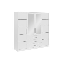 Ali 196cm White Wardrobe...