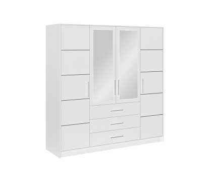 Ali 196cm White Wardrobe...
