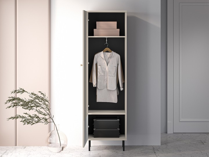 Tall Locker Cabinet in Cashmere – Sophie | J&B Furniture