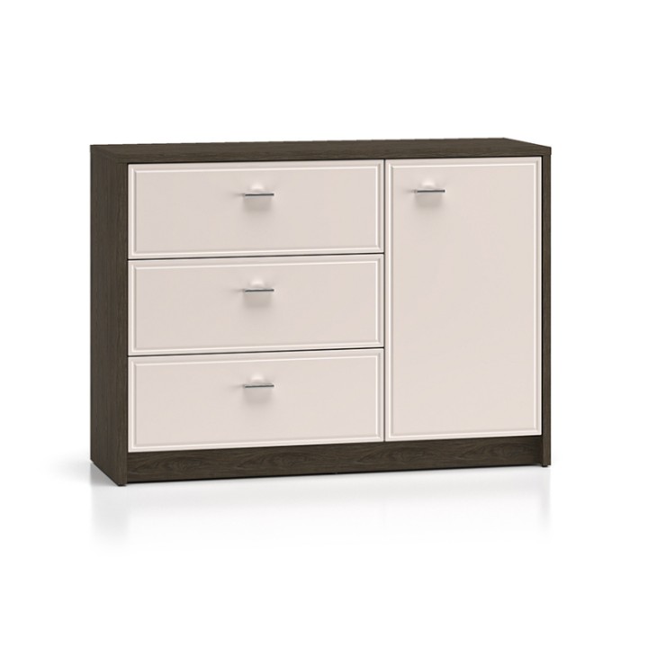 Avante Sideboard 1 Door & 3 Drawers in Oak and Cashmere J&B