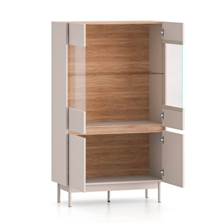 Display Cabinet in Oak and Cashmere – Dunea| J&B