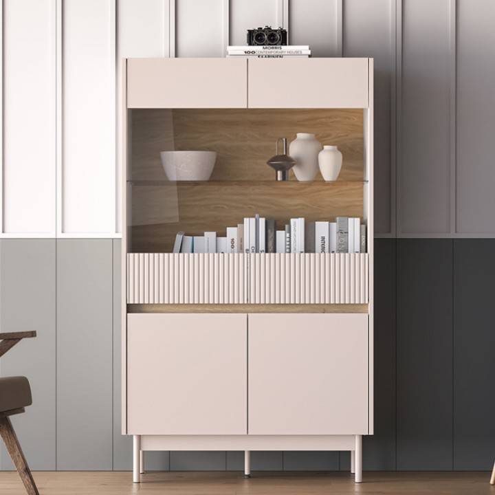 Display Cabinet in Oak and Cashmere – Dunea| J&B