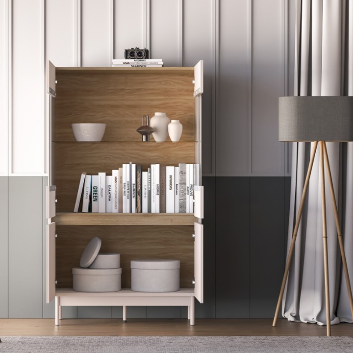 Display Cabinet in Oak and Cashmere – Dunea| J&B