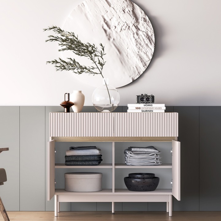 Dunea Sideboard – Cashmere, 2 Doors 2 Drawers  J&B Furniture