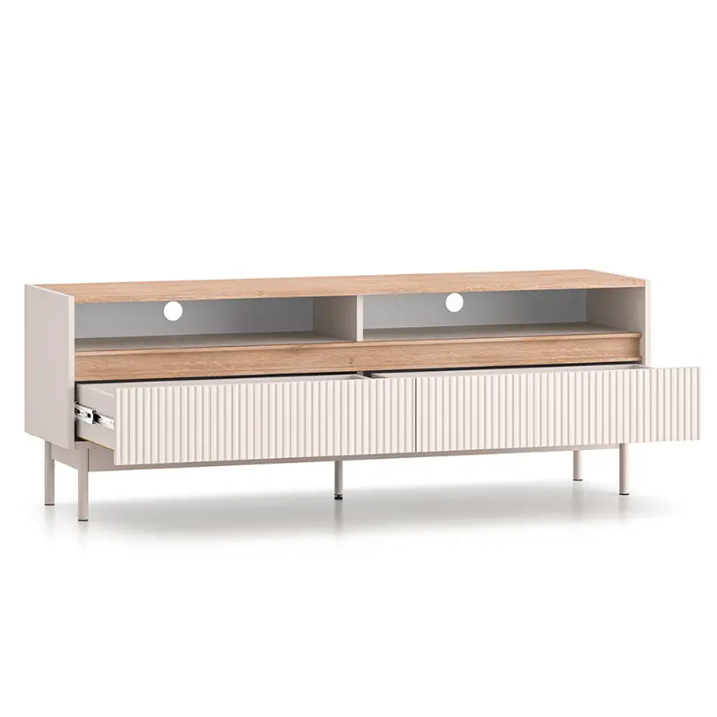 Dunea TV Unit – Modern Cashmere and Oak