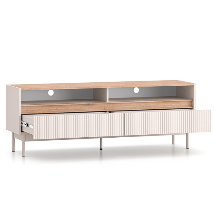 Dunea TV Unit – Modern Cashmere and Oak
