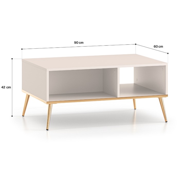 Modern Coffee Table in Cashmere – Selgin | J&B Furniture