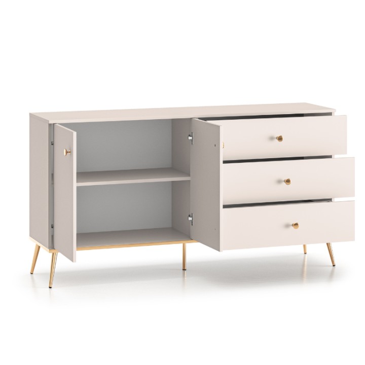Selgin Sideboard 2 Doors 3 Drawers in Cashmere