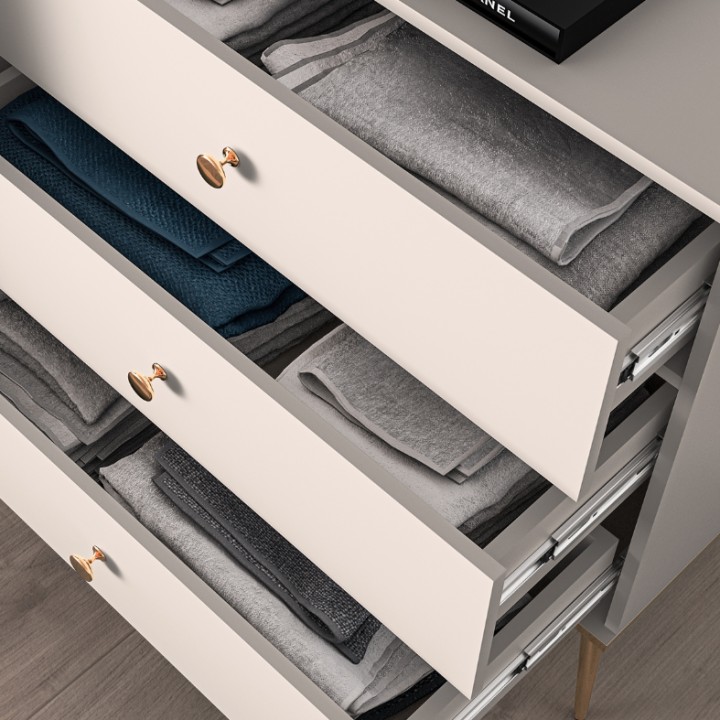 Selgin Sideboard 2 Doors 3 Drawers in Cashmere