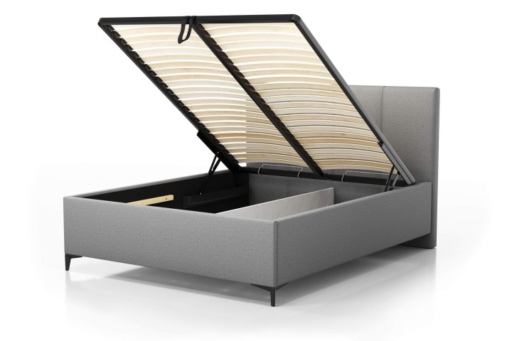 Grey Ottoman Bed with Storage – Stylish & Customizable