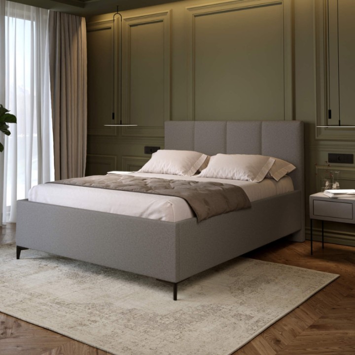 Grey Ottoman Bed with Storage – Stylish & Customizable