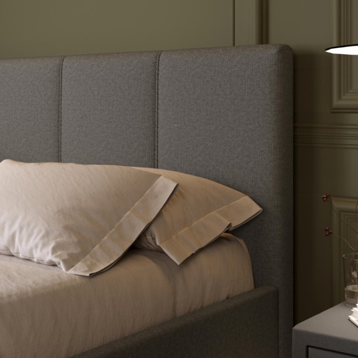 Grey Ottoman Bed with Storage – Stylish & Customizable