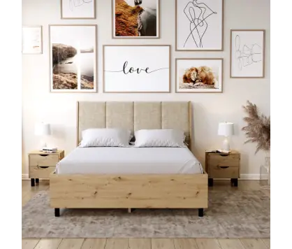 Ottoman Frame bed Wood  –...