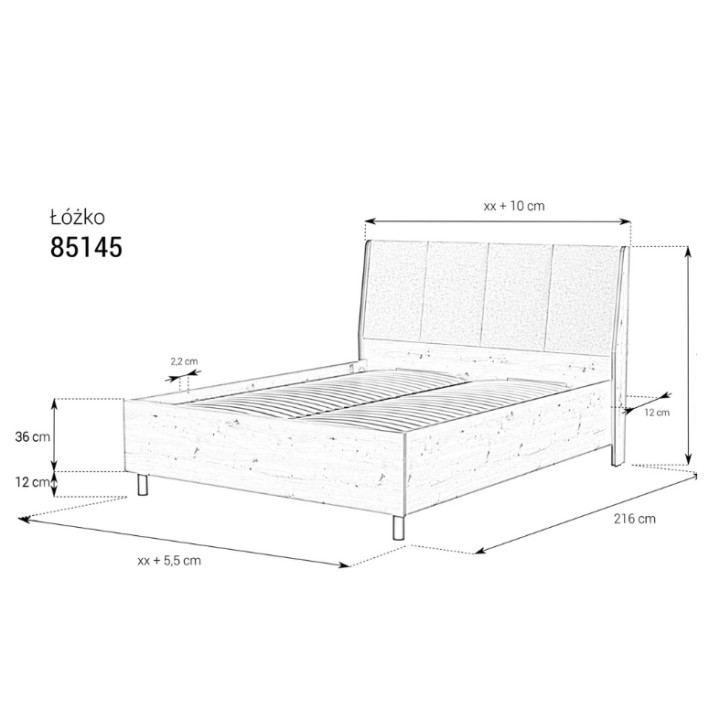 Ottoman Frame Bed Wood with Storage – Modern & Functional