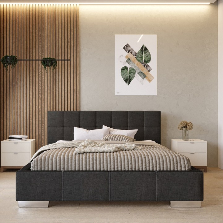 Luxury King Size Ottoman Bed- Customizable- J&B Furniture