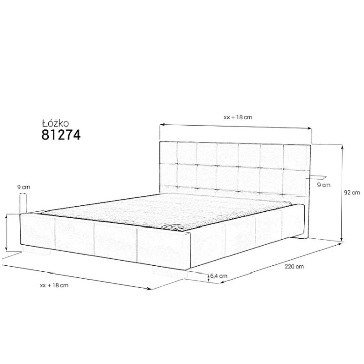 Luxury King Size Ottoman Bed- Customizable- J&B Furniture