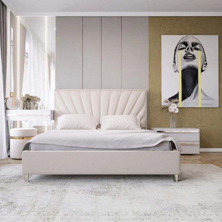 5FT King-Size Modern Bed Frame – Luxury Upholstered Design