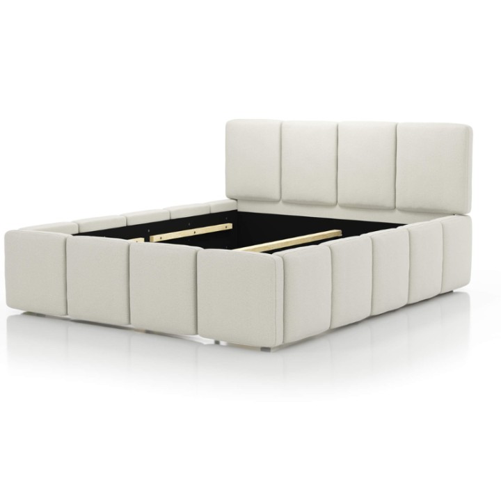 Modern Upholstered Bed Frame – Customizable & Ottoman | J&B