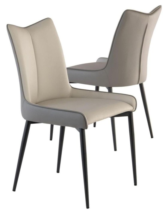 Dining Chair Grey and Beige