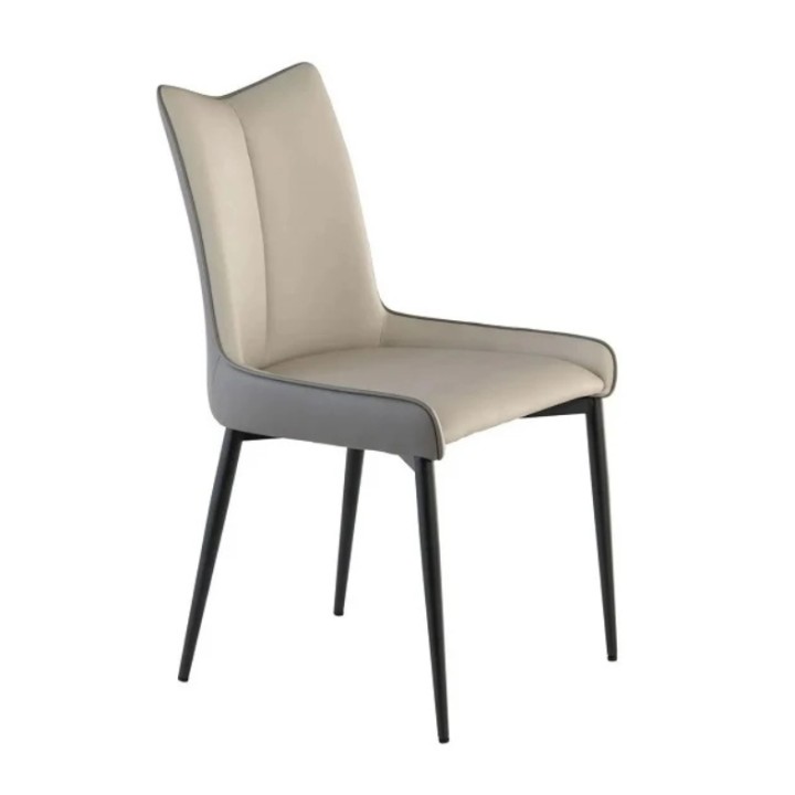 Dining Chair Grey and Beige