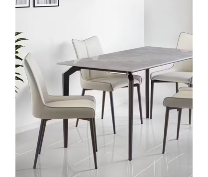Dining Chair Grey and Beige